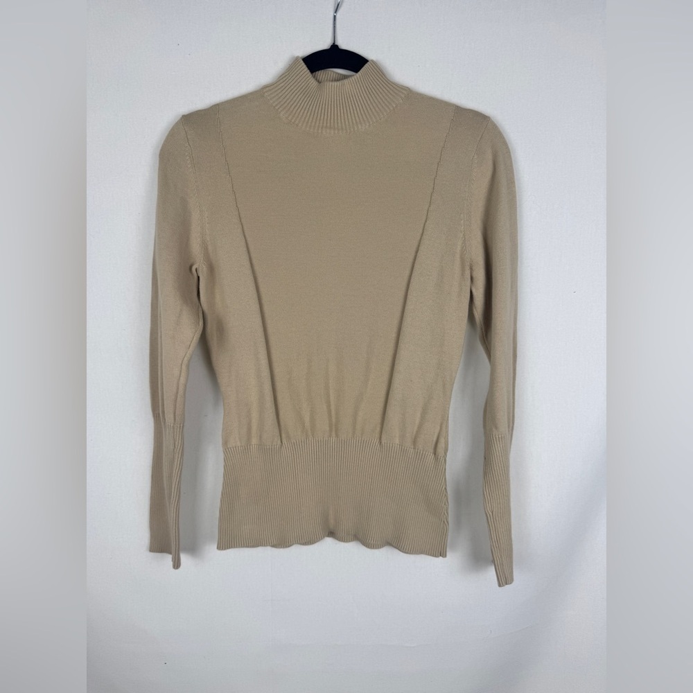 Westbound Light Tan Ribbed Sweater